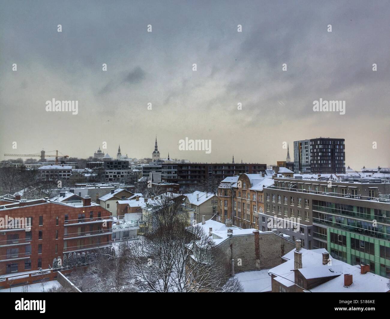 View Estonia Tallinn city Stock Photo