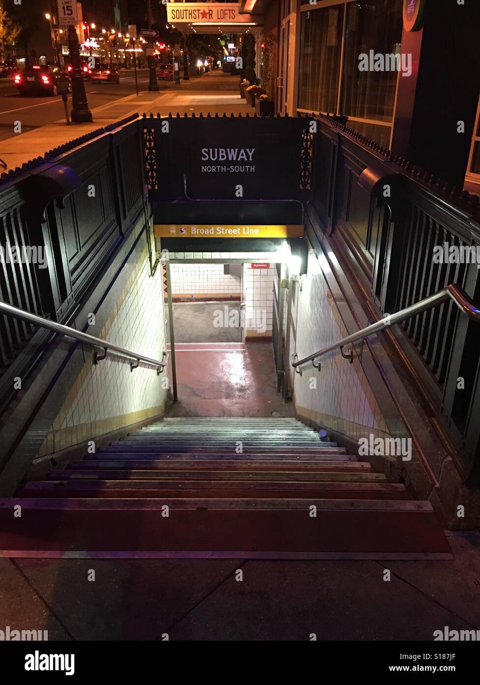 Broad Street line train station Philadelphia Stock Photo Alamy