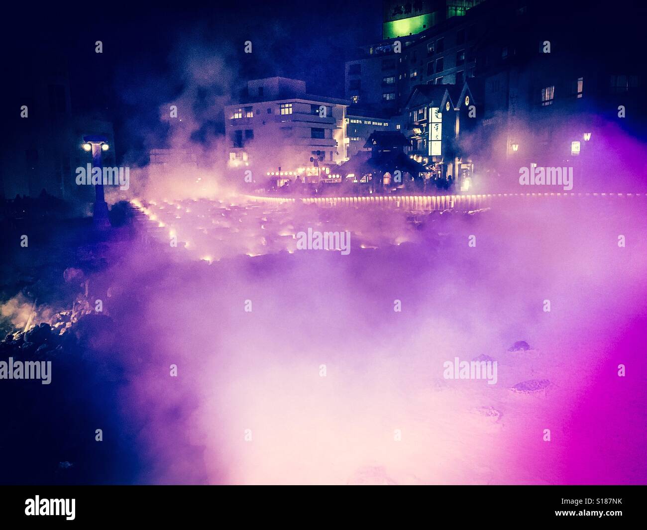 japan Hot spring Stock Photo Alamy