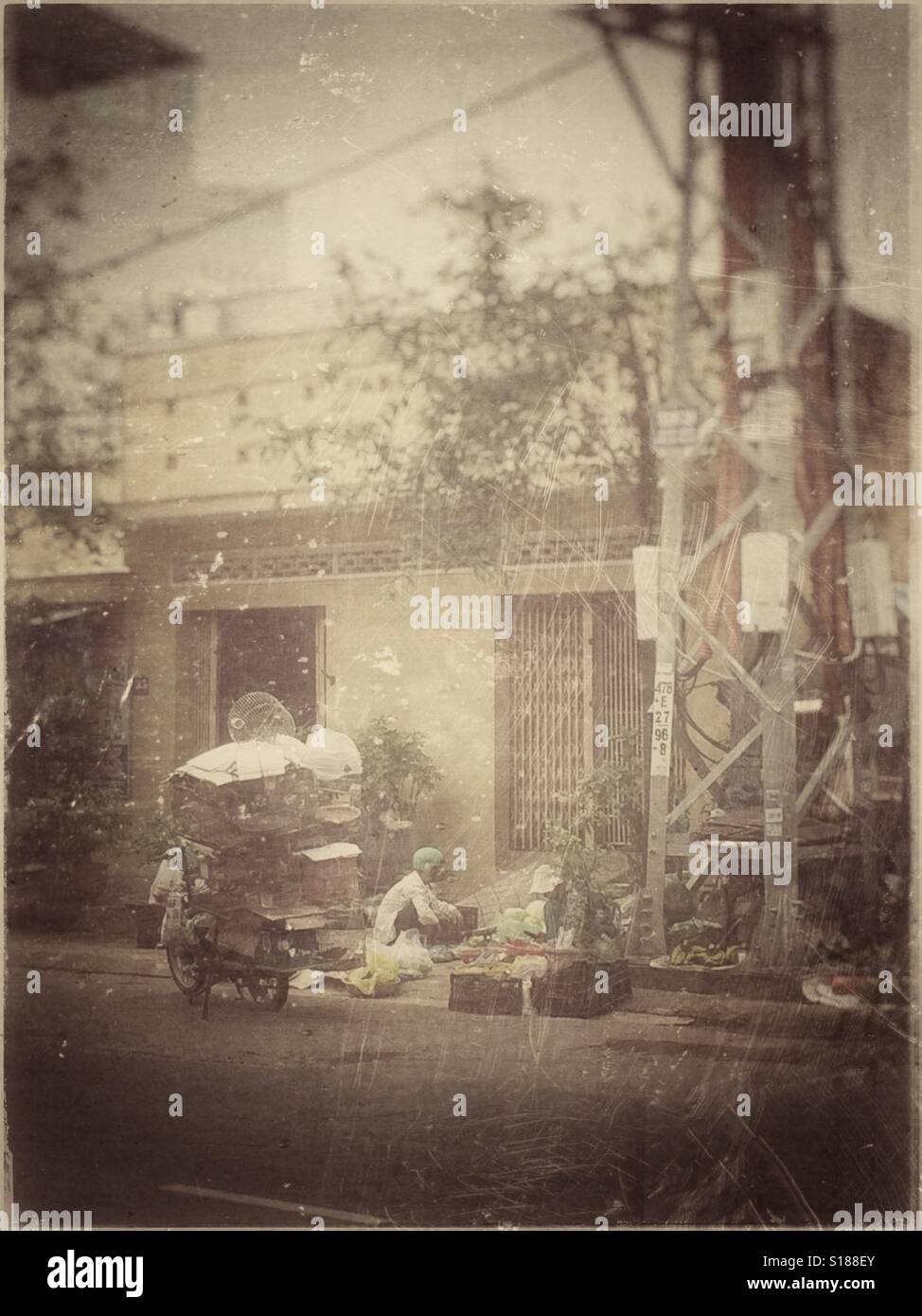 Buying fruits. - Smartphone Captured Stock Image