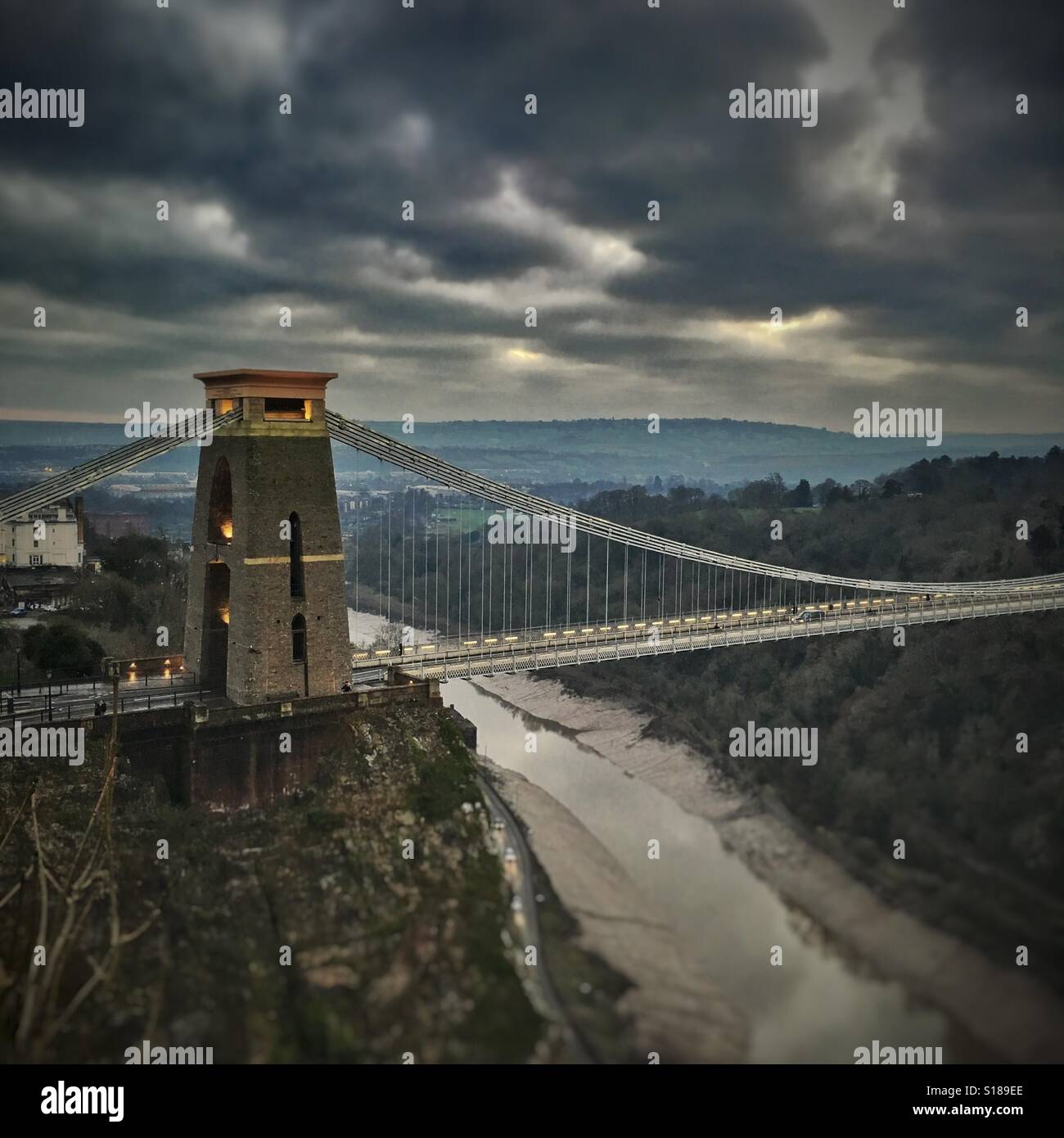 Clifton Suspension Bridge, Bristol, England, UK - Smartphone Captured Stock Image
