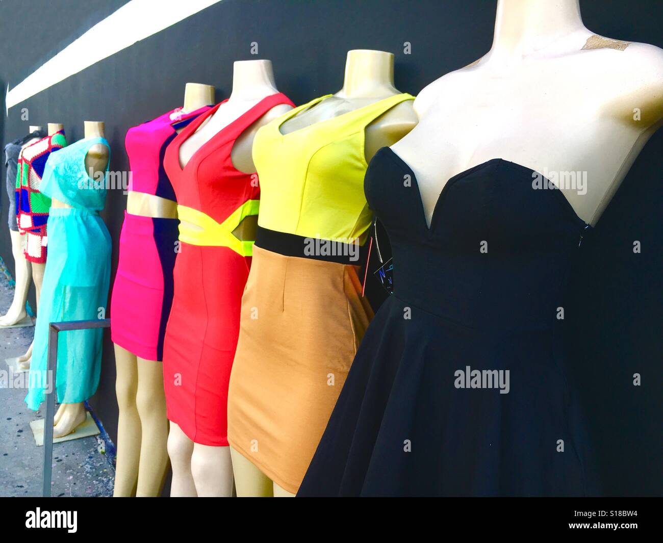 Mannequin clothing display - Smartphone Captured Stock Image