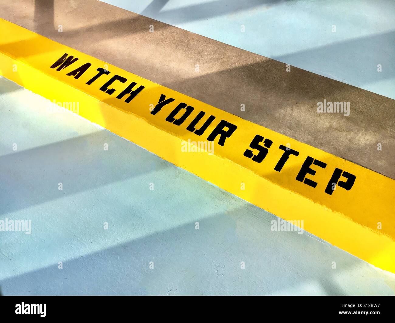 Watch your step Stock Photo