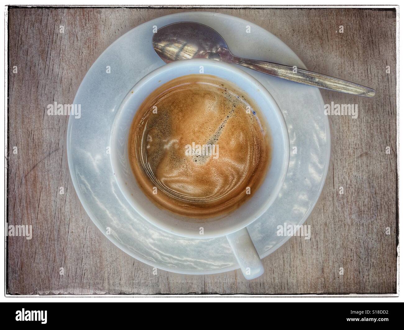 Black coffee. - Smartphone Captured Stock Image