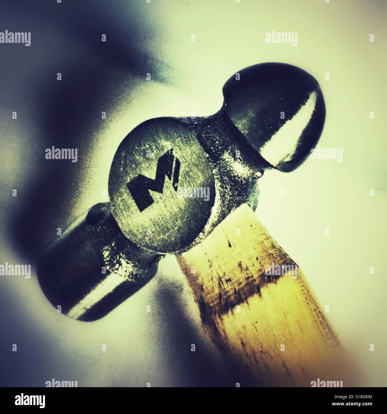 A Ball-Peen Hammer - Smartphone Captured Stock Image