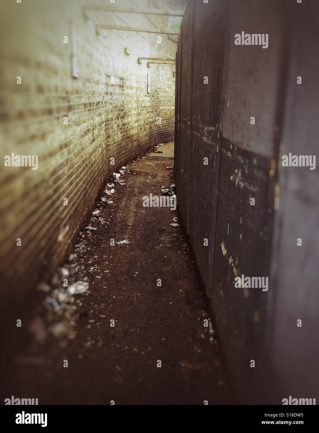 A dark alley - Smartphone Captured Stock Image