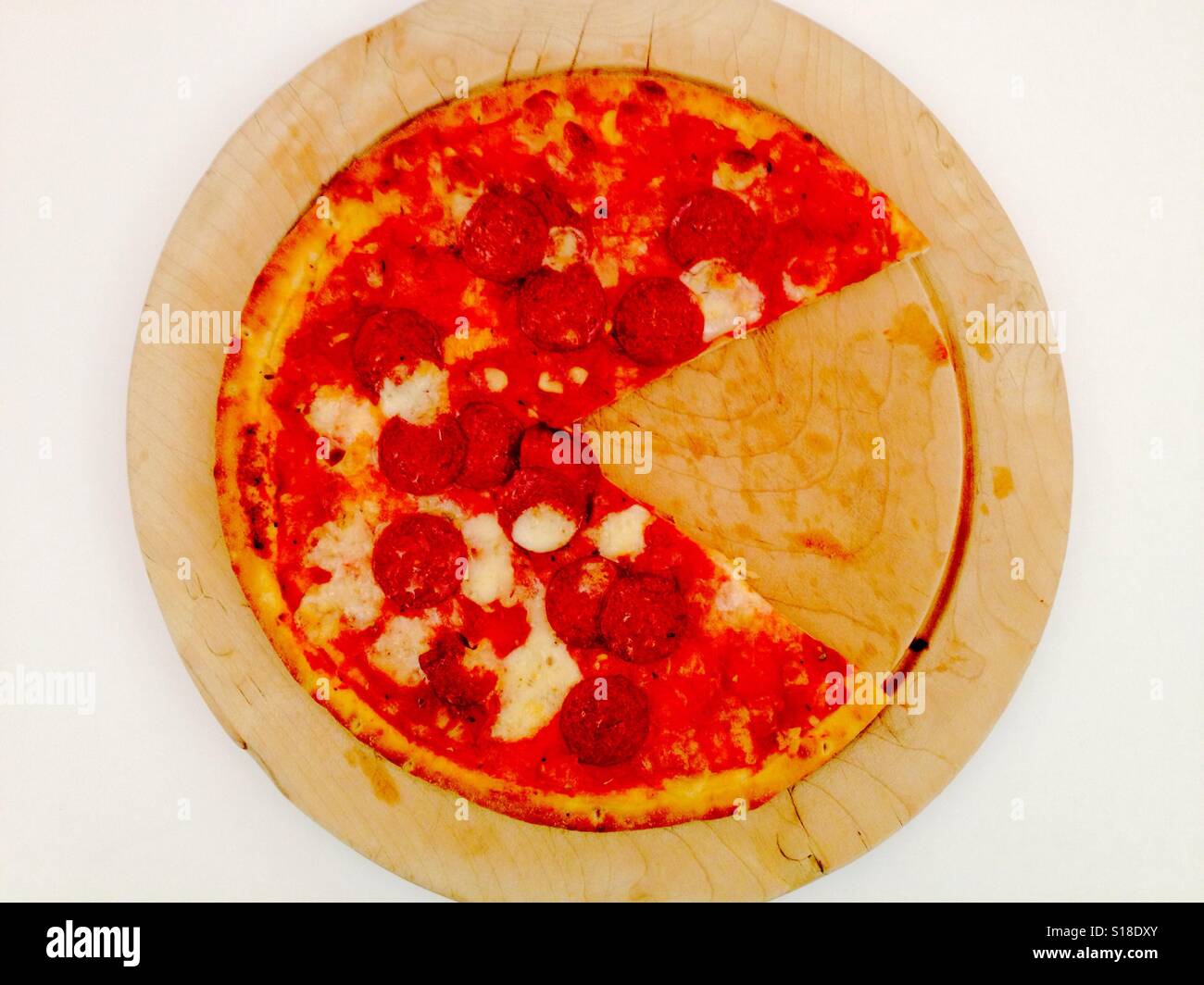 Pepperoni pizza - Smartphone Captured Stock Image