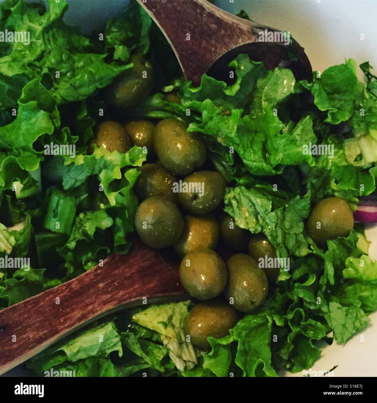 Delicious fresh organic salad by K.R. Stock Photo