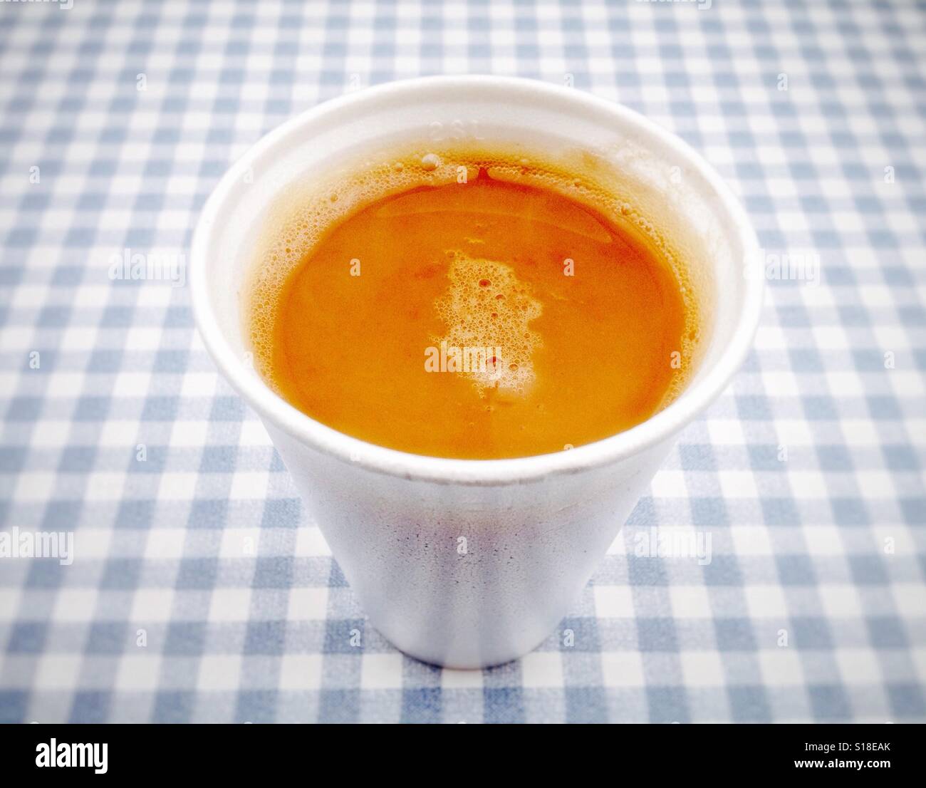 Take away cup of tea - Smartphone Captured Stock Image