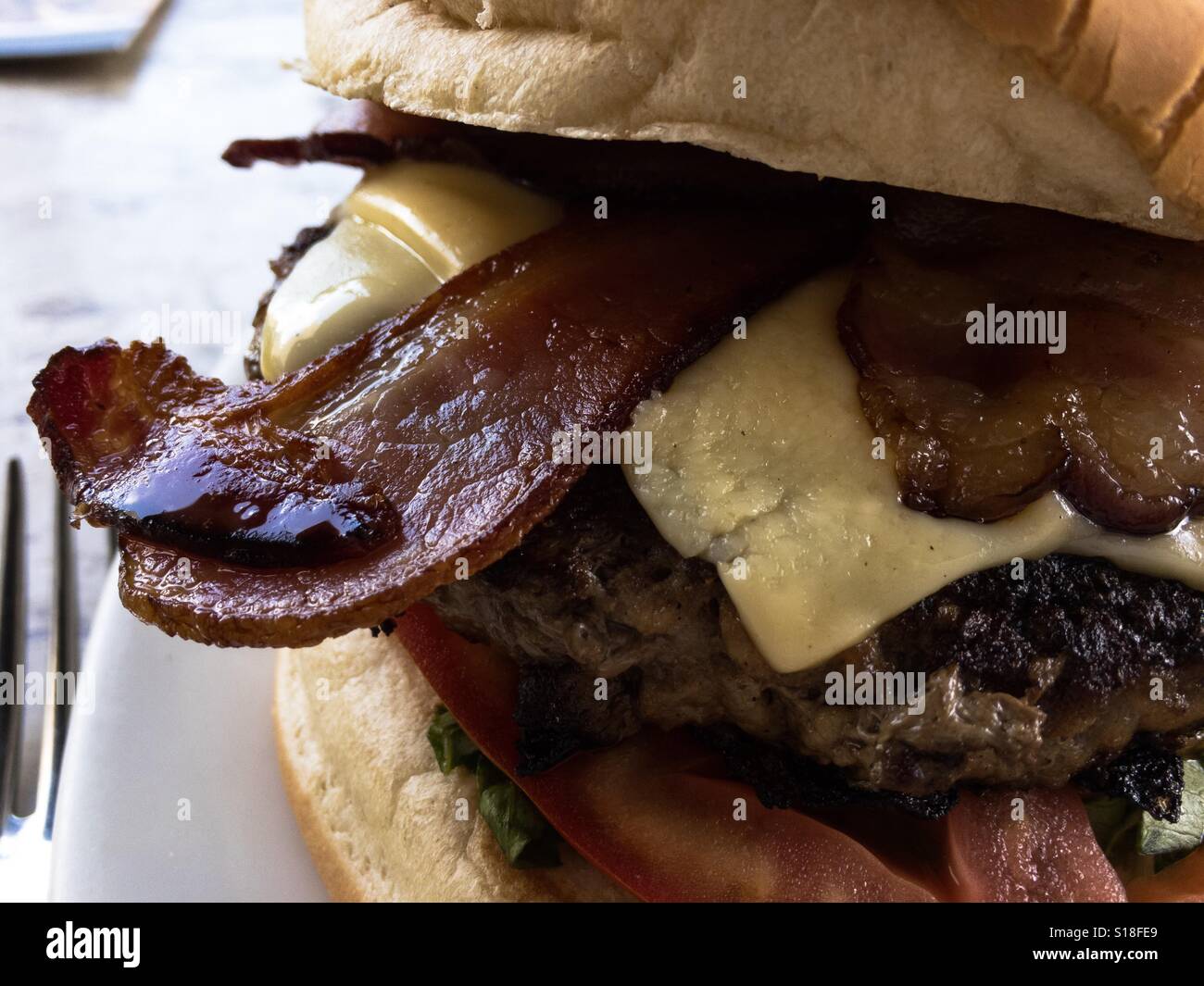 Hamburger - Smartphone Captured Stock Image