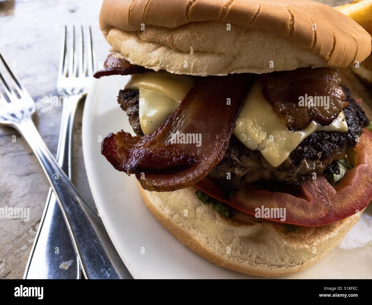 Hamburger - Smartphone Captured Stock Image