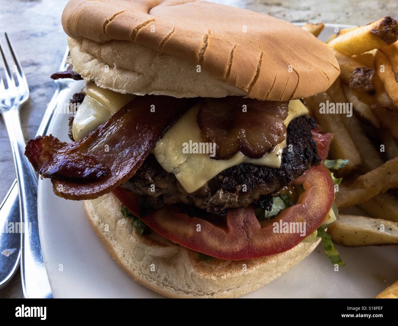 Hamburger - Smartphone Captured Stock Image