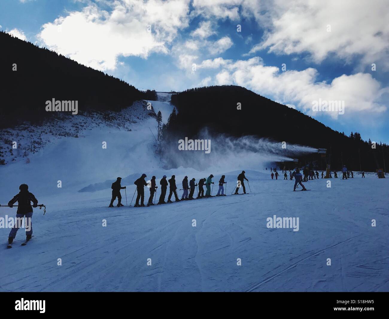 Bansko ski center - Smartphone Captured Stock Image