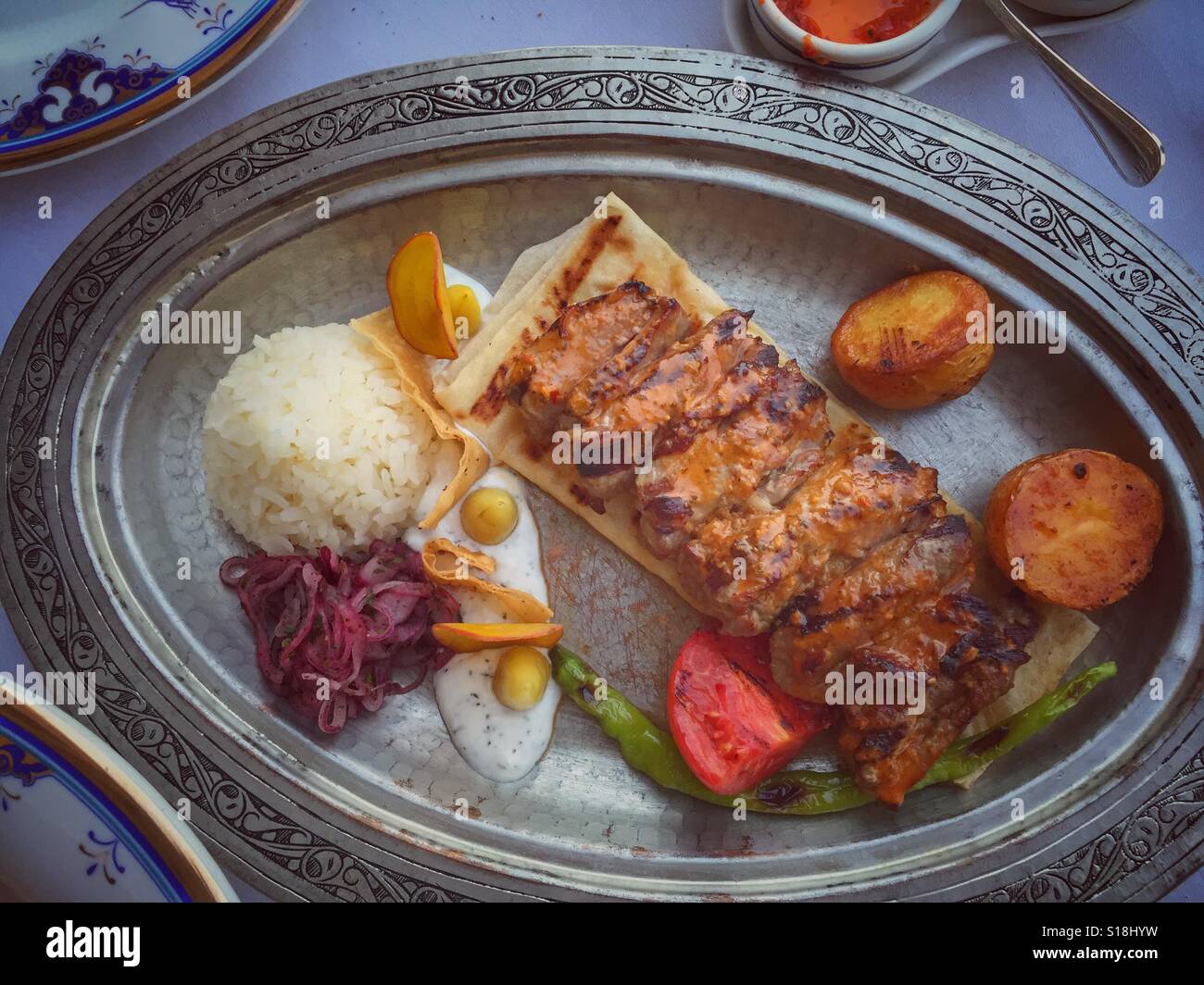 Fine dining - Smartphone Captured Stock Image