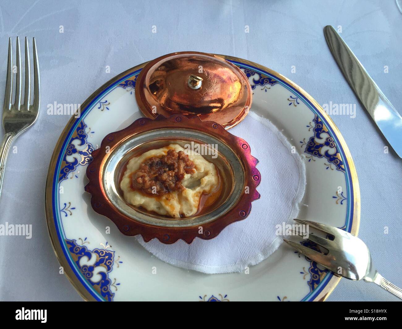 Fine dining - Turkey - Smartphone Captured Stock Image