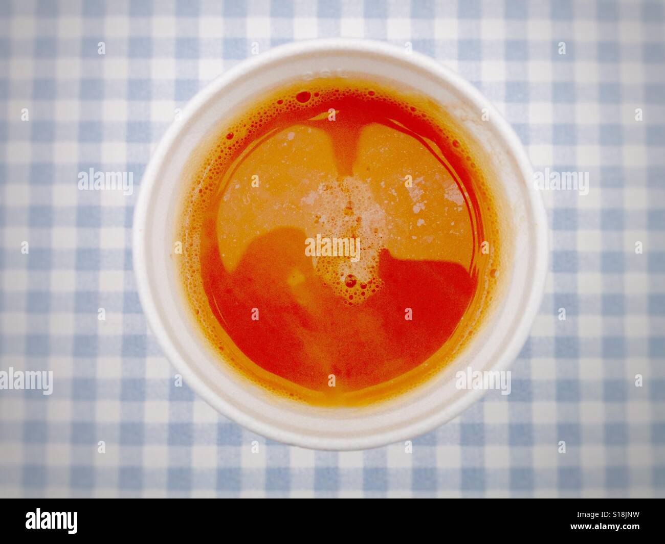 Take-away cup of tea - Smartphone Captured Stock Image