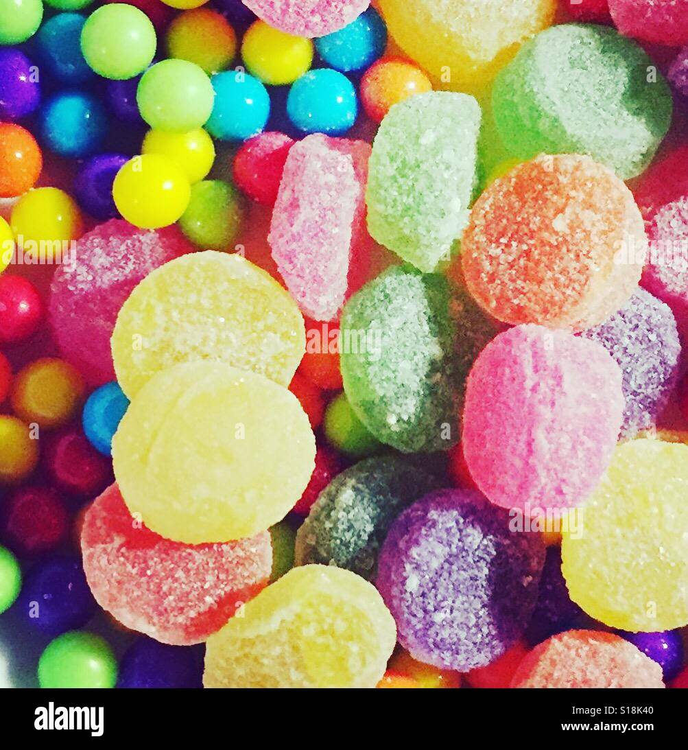 Colourful sweeties by K.R. Stock Photo