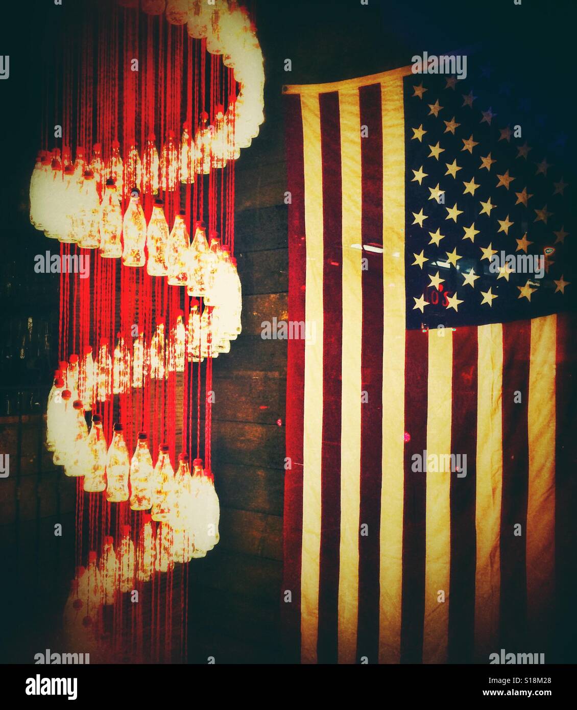The Stars and Stripes flag of the USA Stock Photo