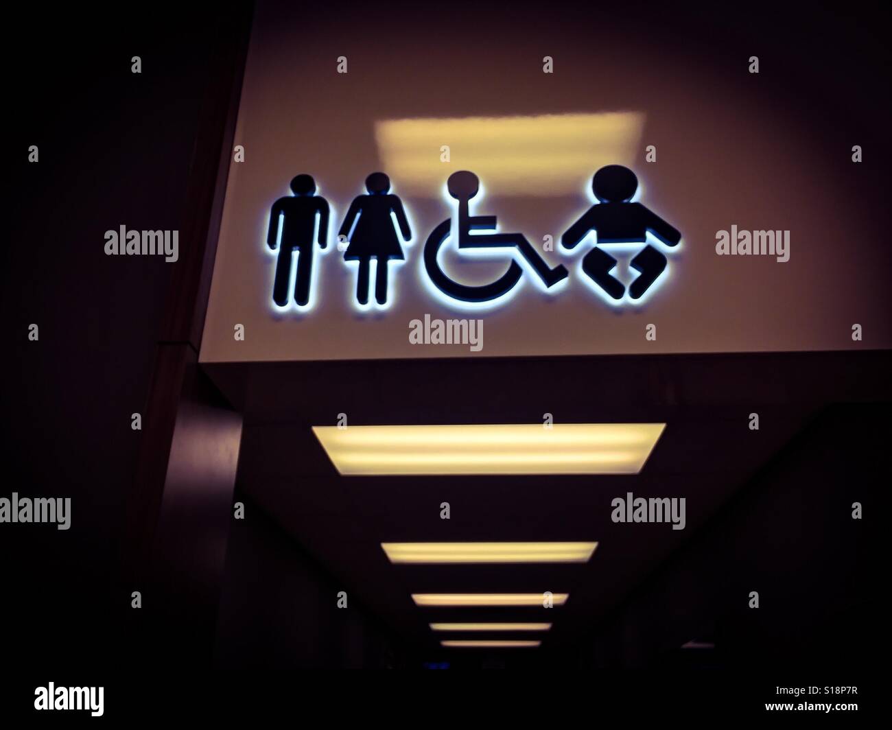 Toilets for all - Smartphone Captured Stock Image