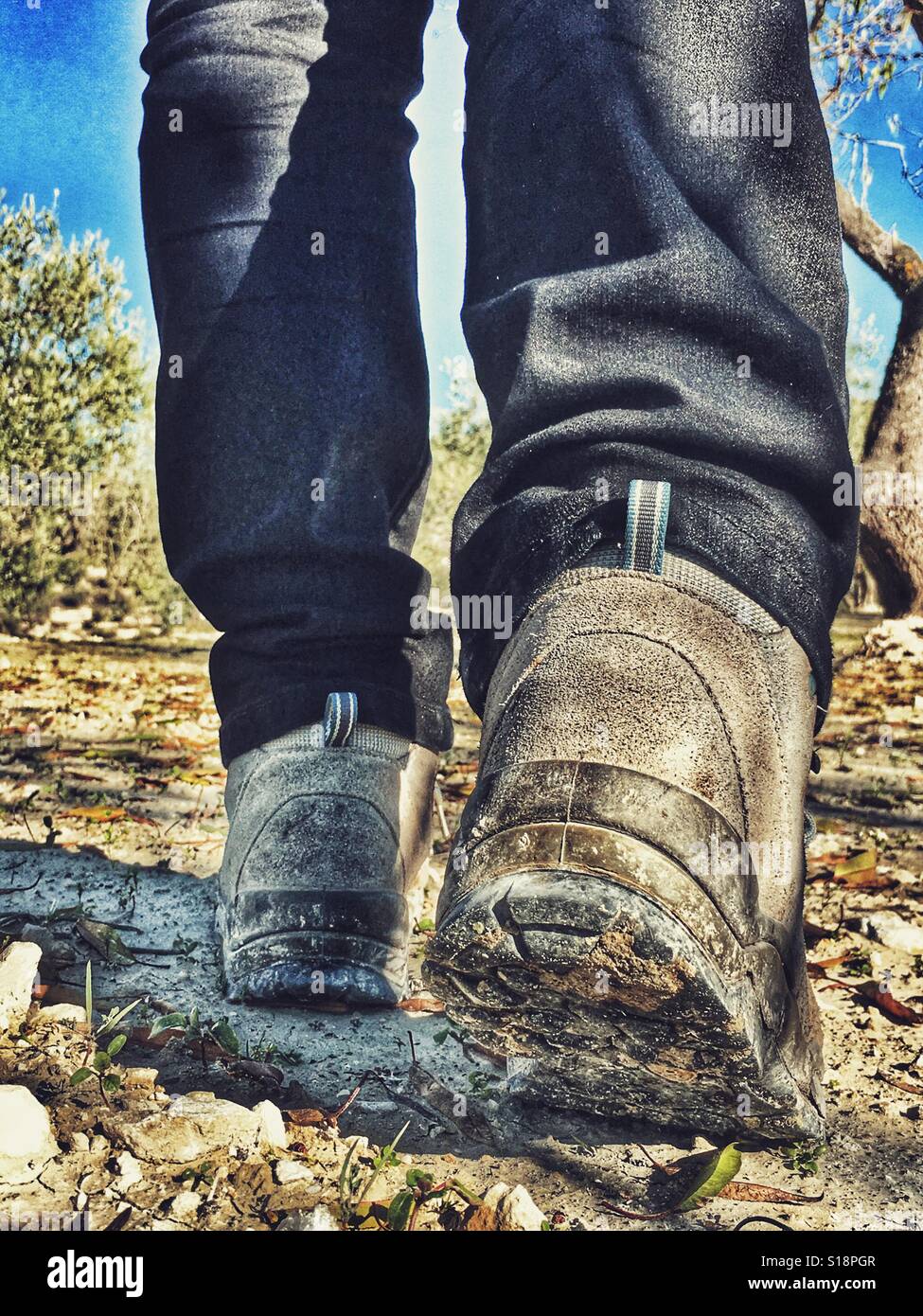 Walking away - Smartphone Captured Stock Image