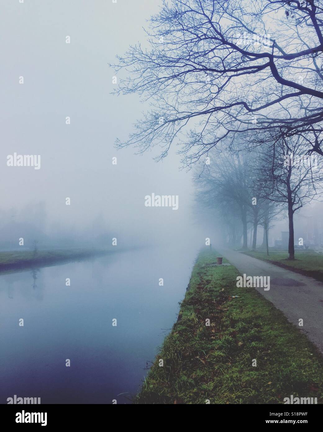 Misty landscape - Smartphone Captured Stock Image