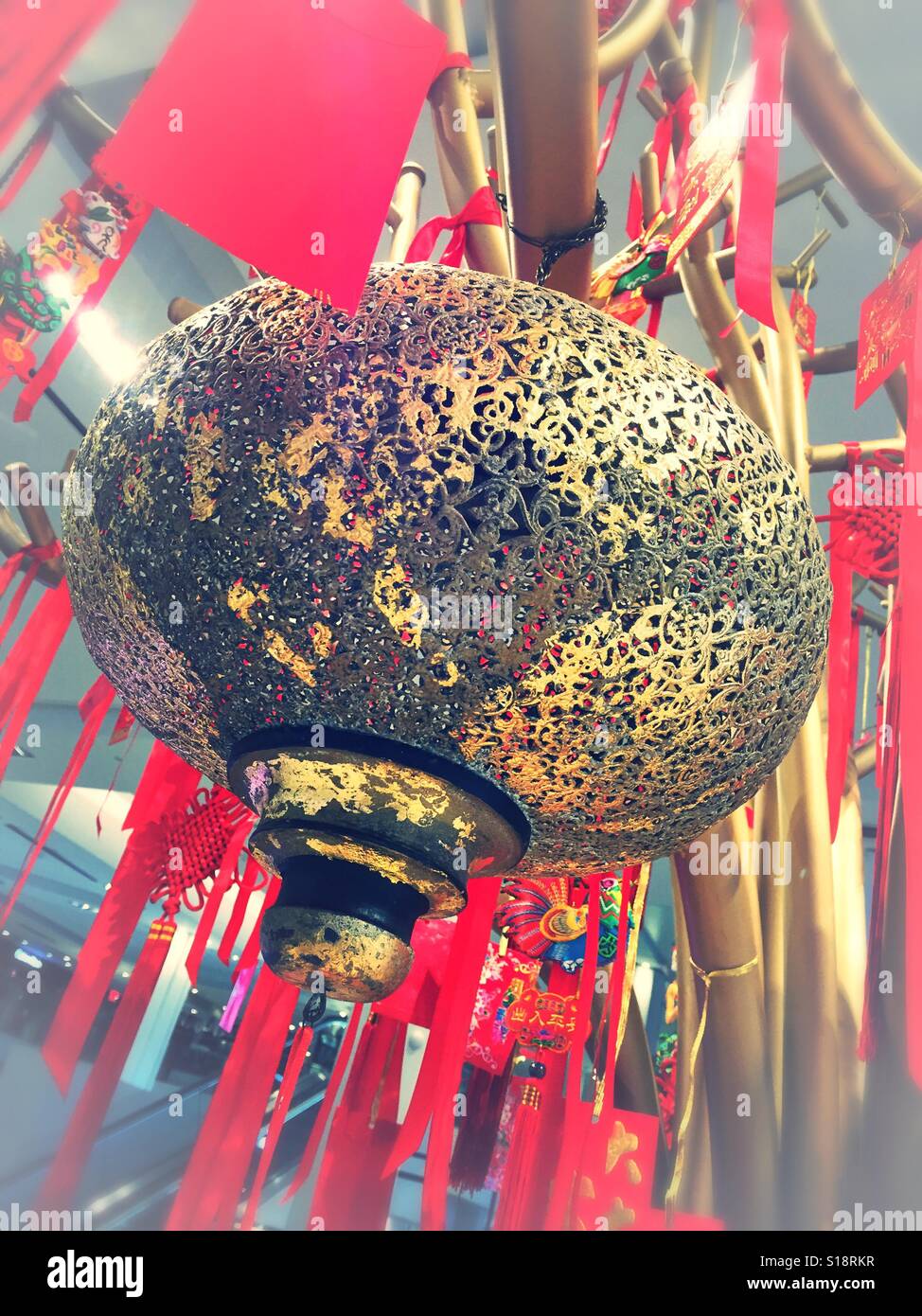 Chinese lantern - Smartphone Captured Stock Image