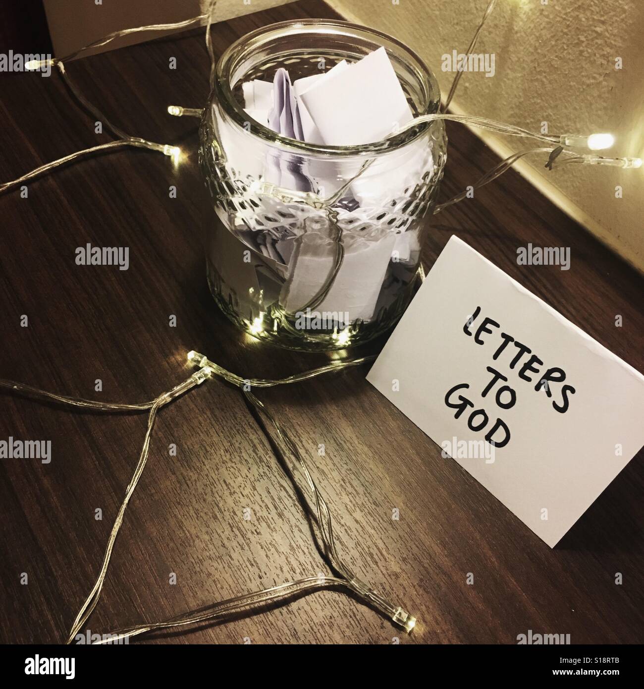 Letters to god stock photo alamy