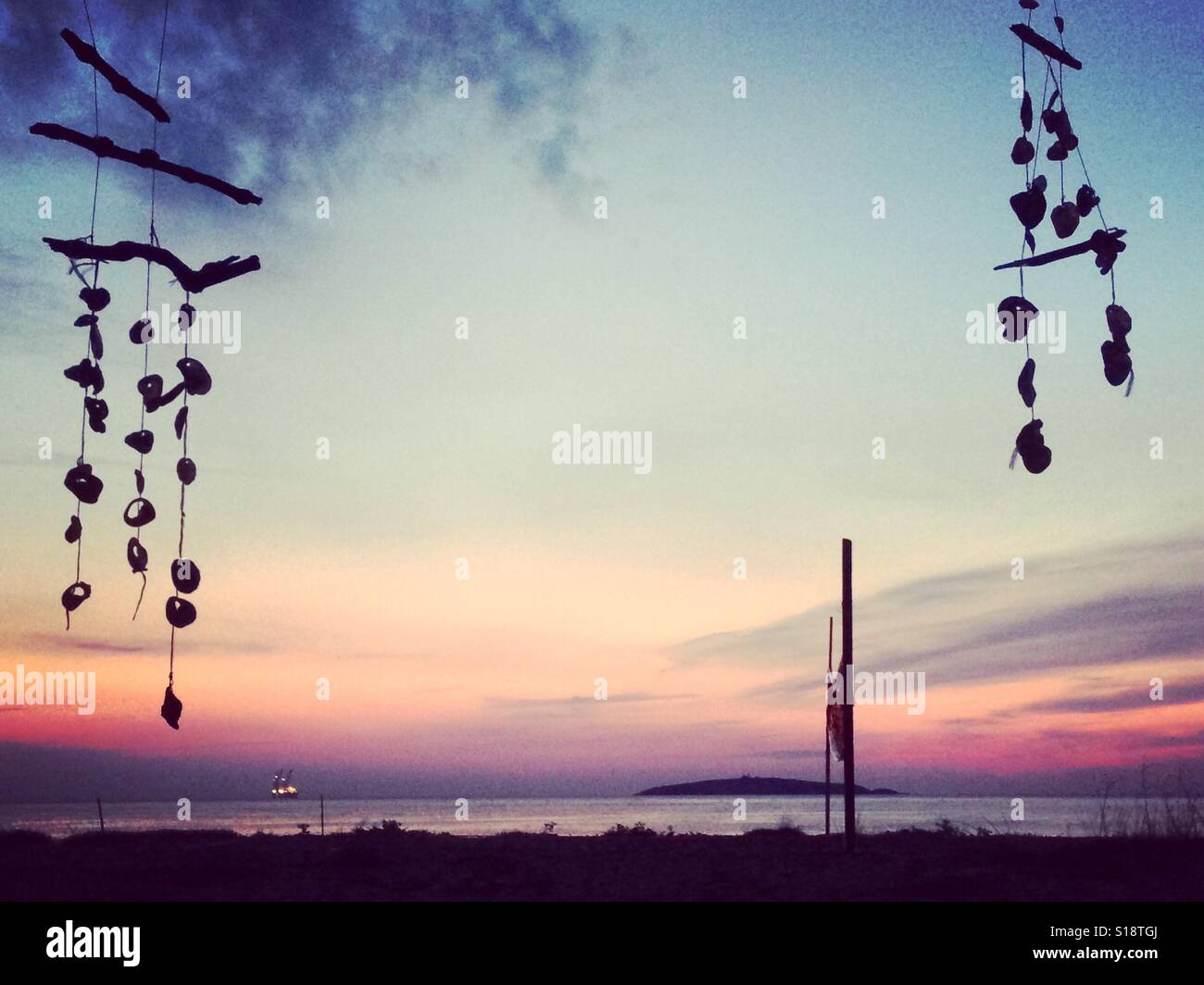 Sunrise at the sea - Smartphone Captured Stock Image