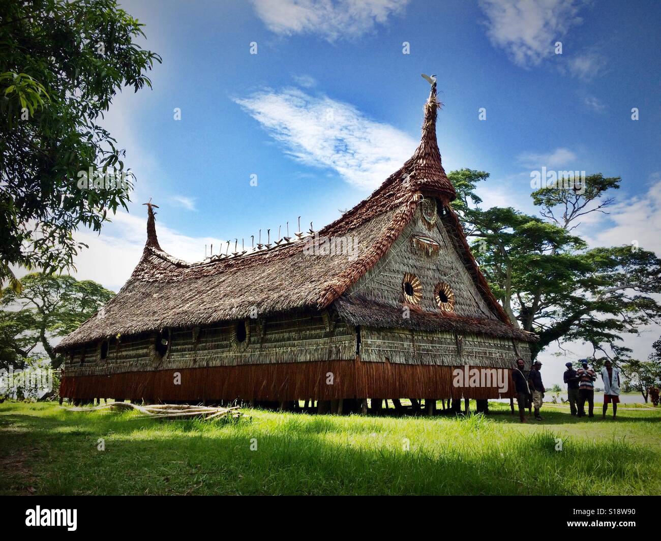 A traditional Spirit House in the Papua New Guinea village of Chambri