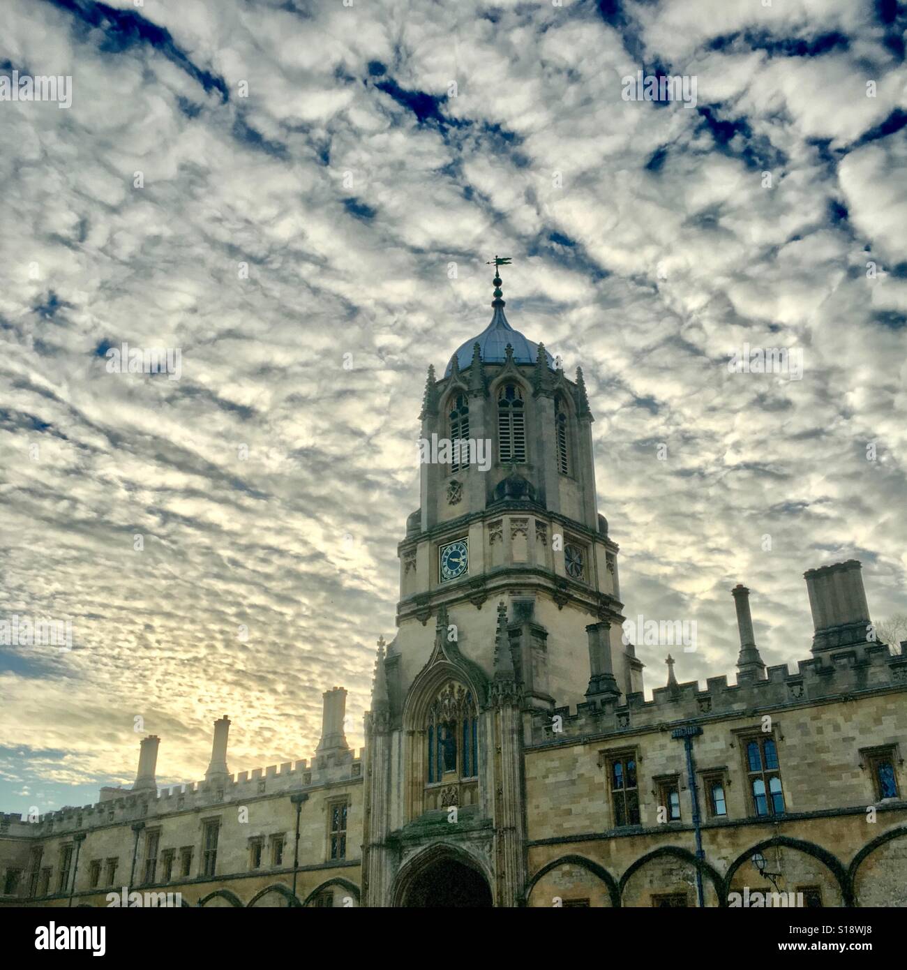 Tom Tower at Christchurch College University of Oxford Stock Photo