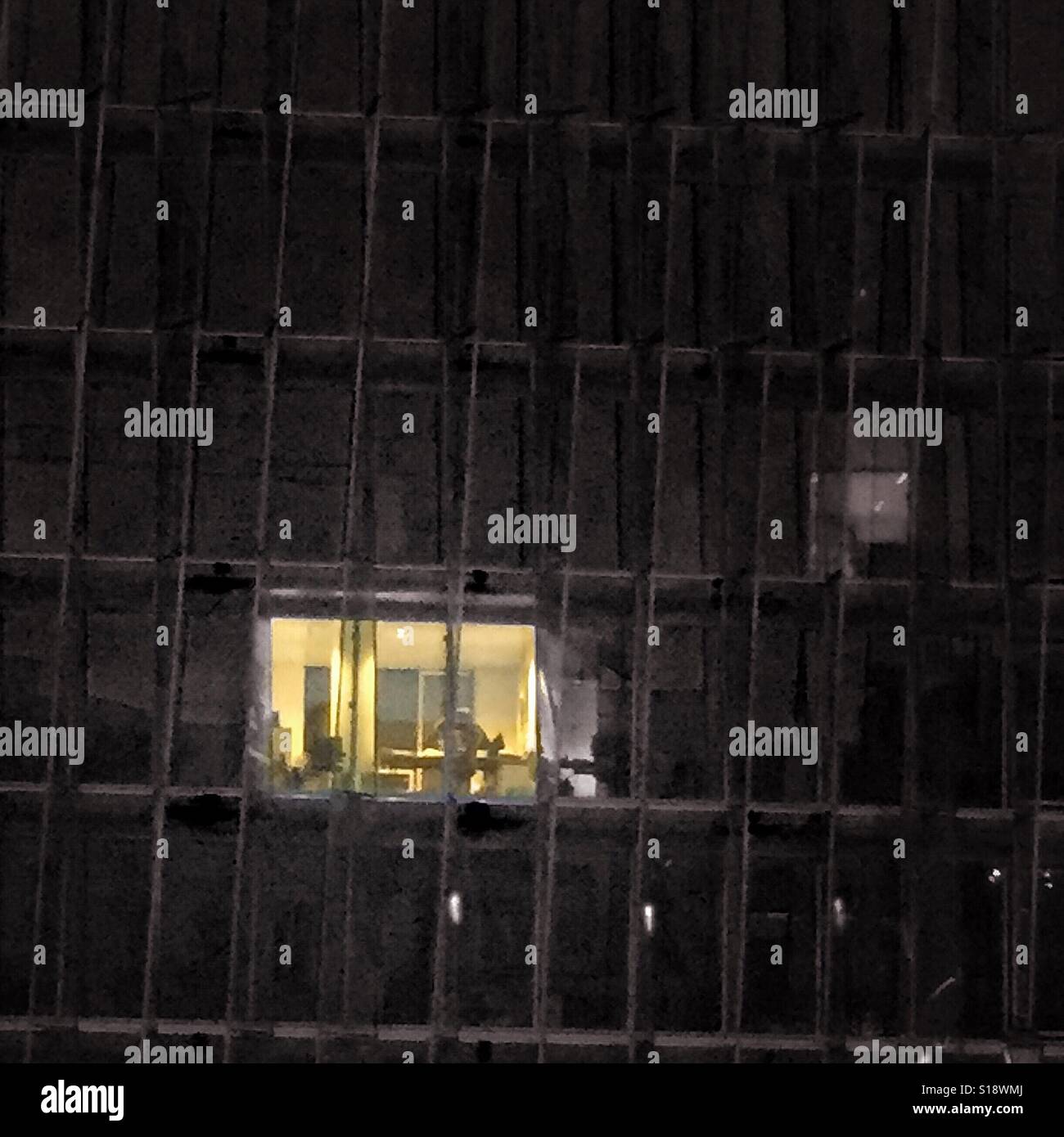 Last one in the office - Smartphone Captured Stock Image