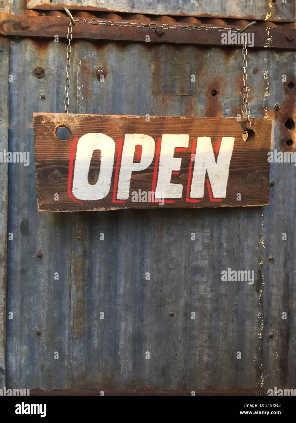 OPEN sign Stock Photo