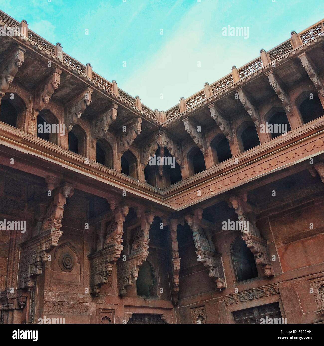 Agra fort wall Art Stock Photo Alamy