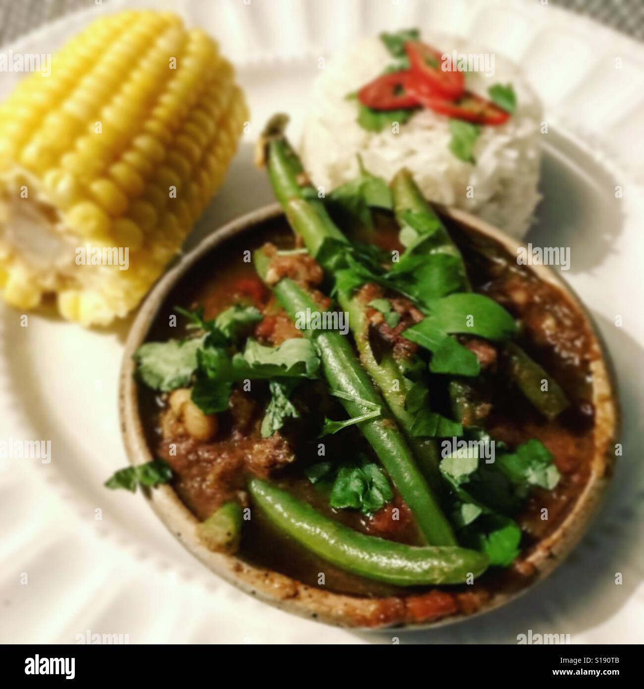 Trinidadian beef stew Stock Photo Alamy