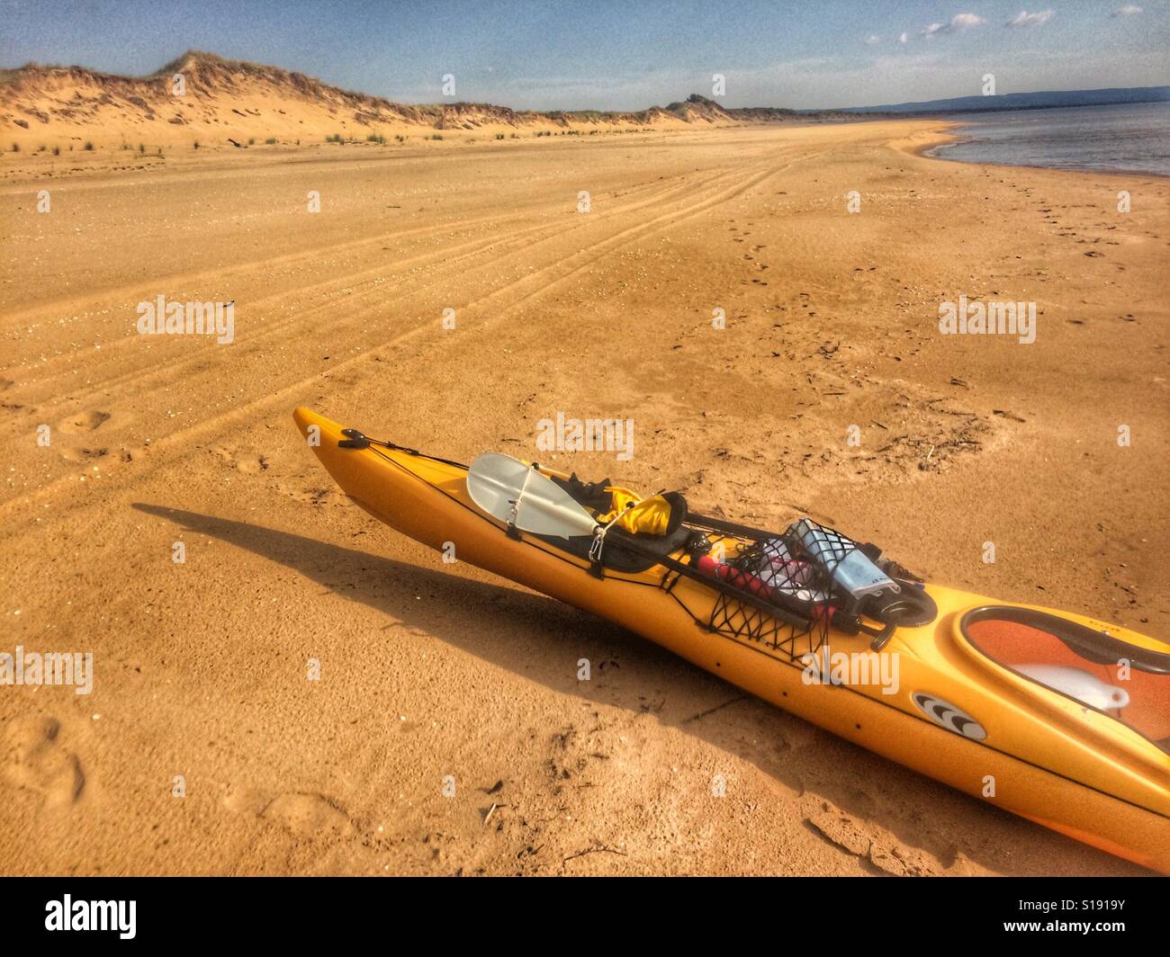 Prijon Kodiak Kayak on a sandy beach Stock Photo - Alamy