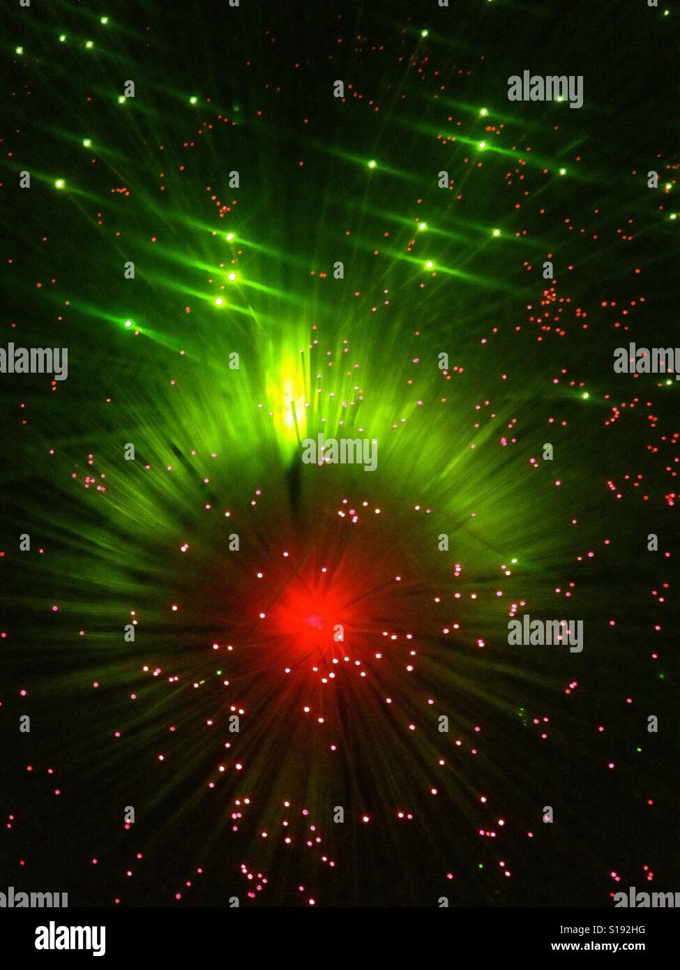 Fibre optic lights - Smartphone Captured Stock Image