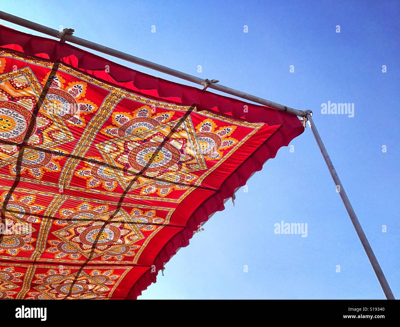 Colourful tent - Smartphone Captured Stock Image