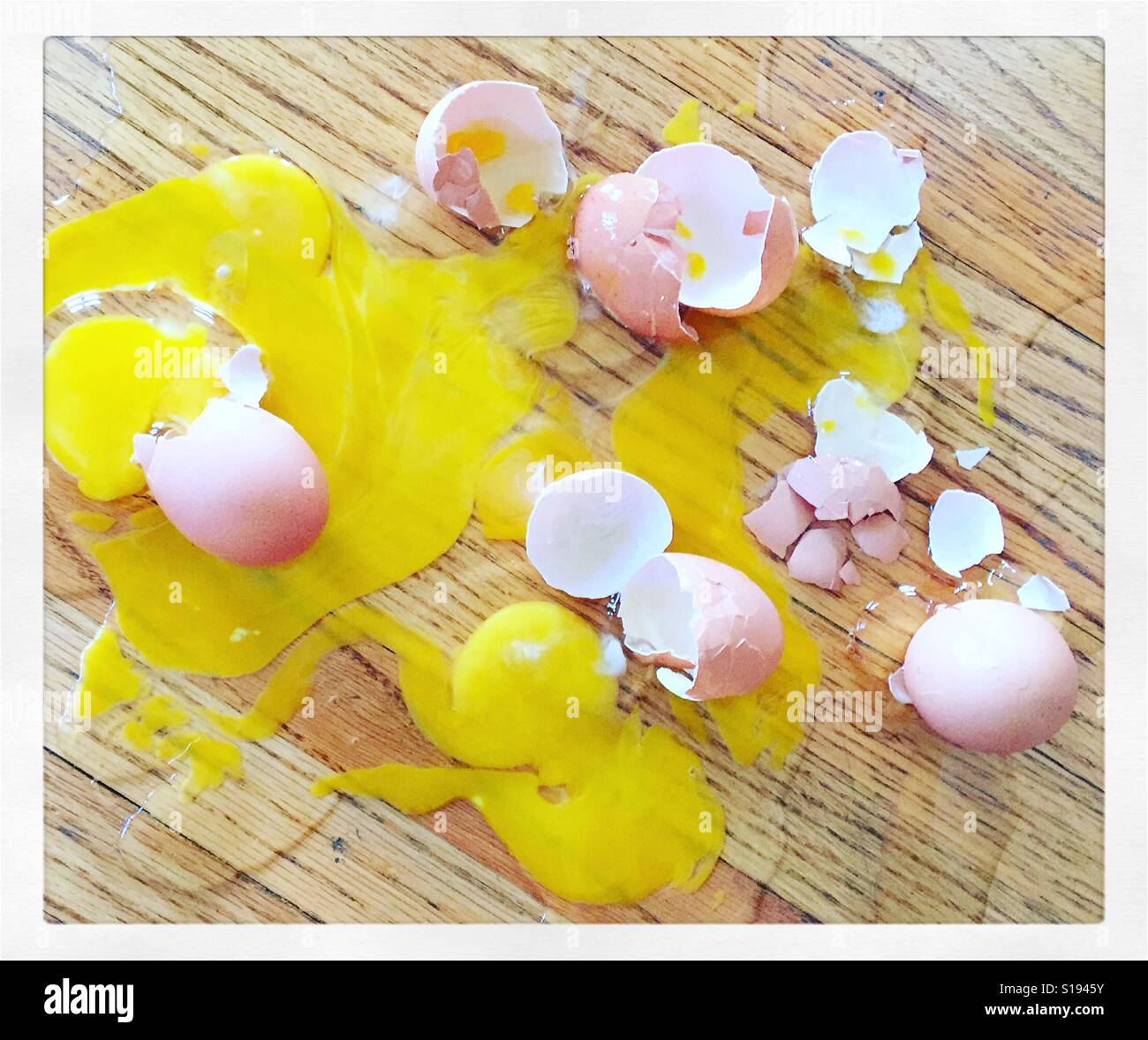 Smashed Eggs Stock Photo 310602151 Alamy