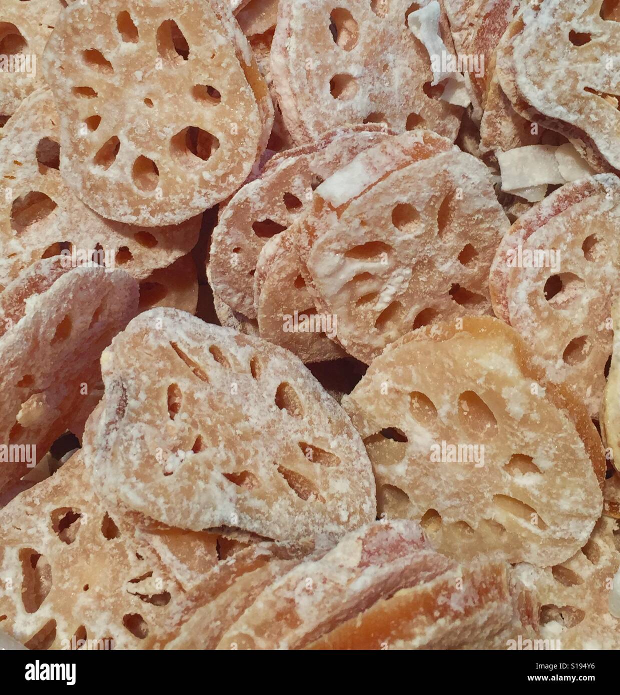 Traditional Chinese New Year goodie- Candied Dried Lotus Root Stock