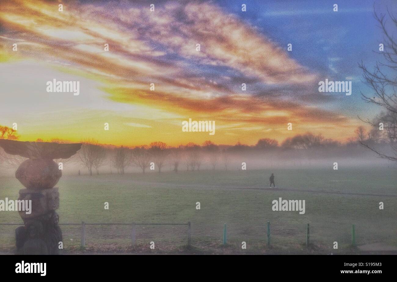 Sunrise over London - Smartphone Captured Stock Image