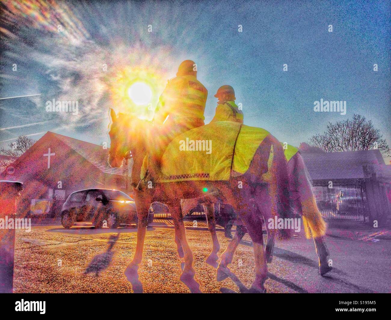 Mounted police. - Smartphone Captured Stock Image