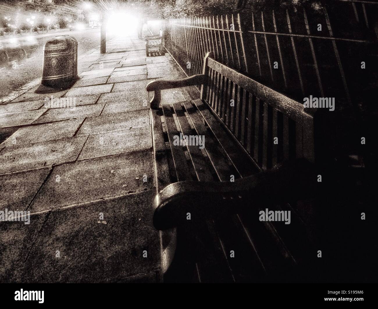 Street at night. - Smartphone Captured Stock Image