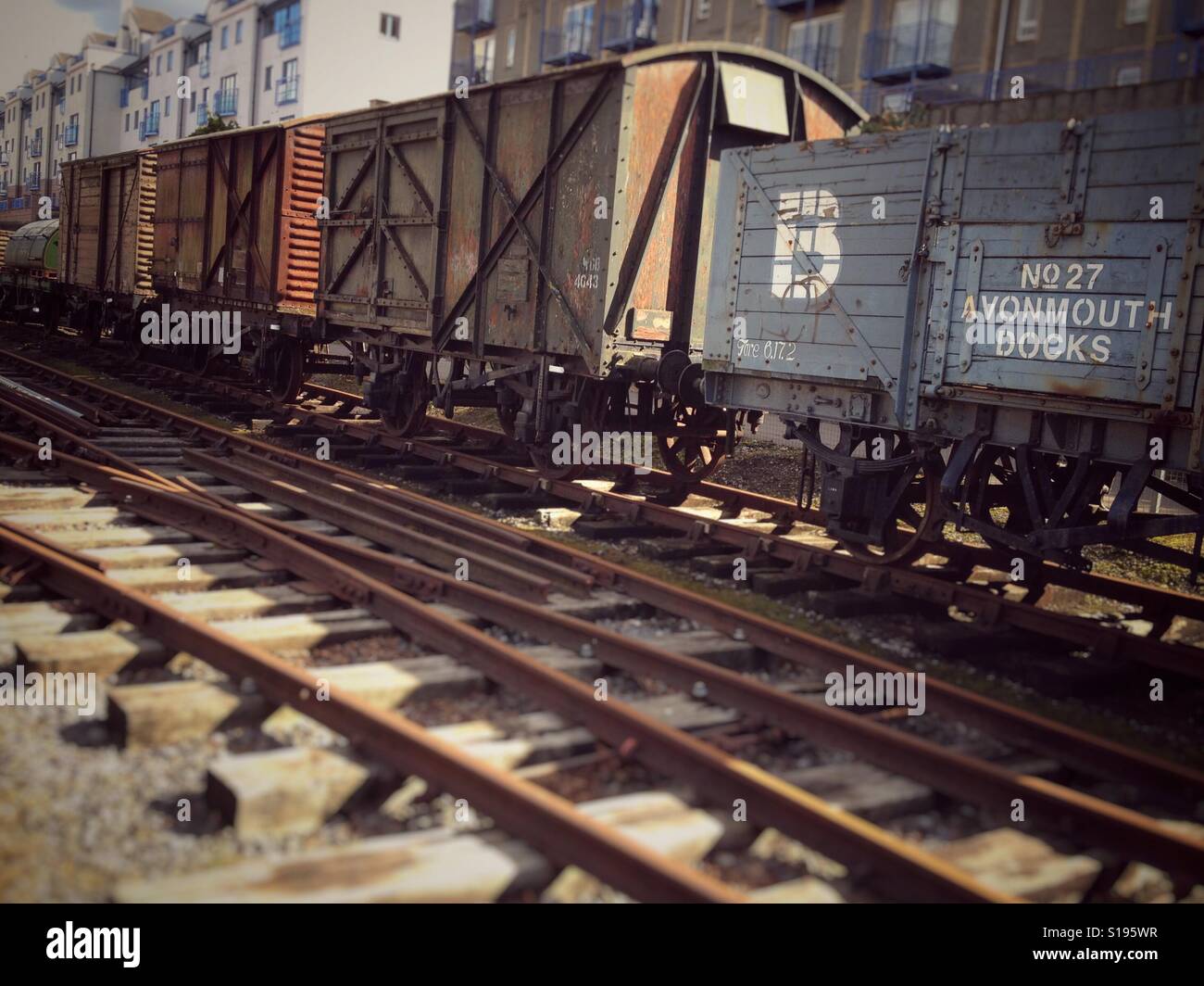 Railway sidings Stock Photo