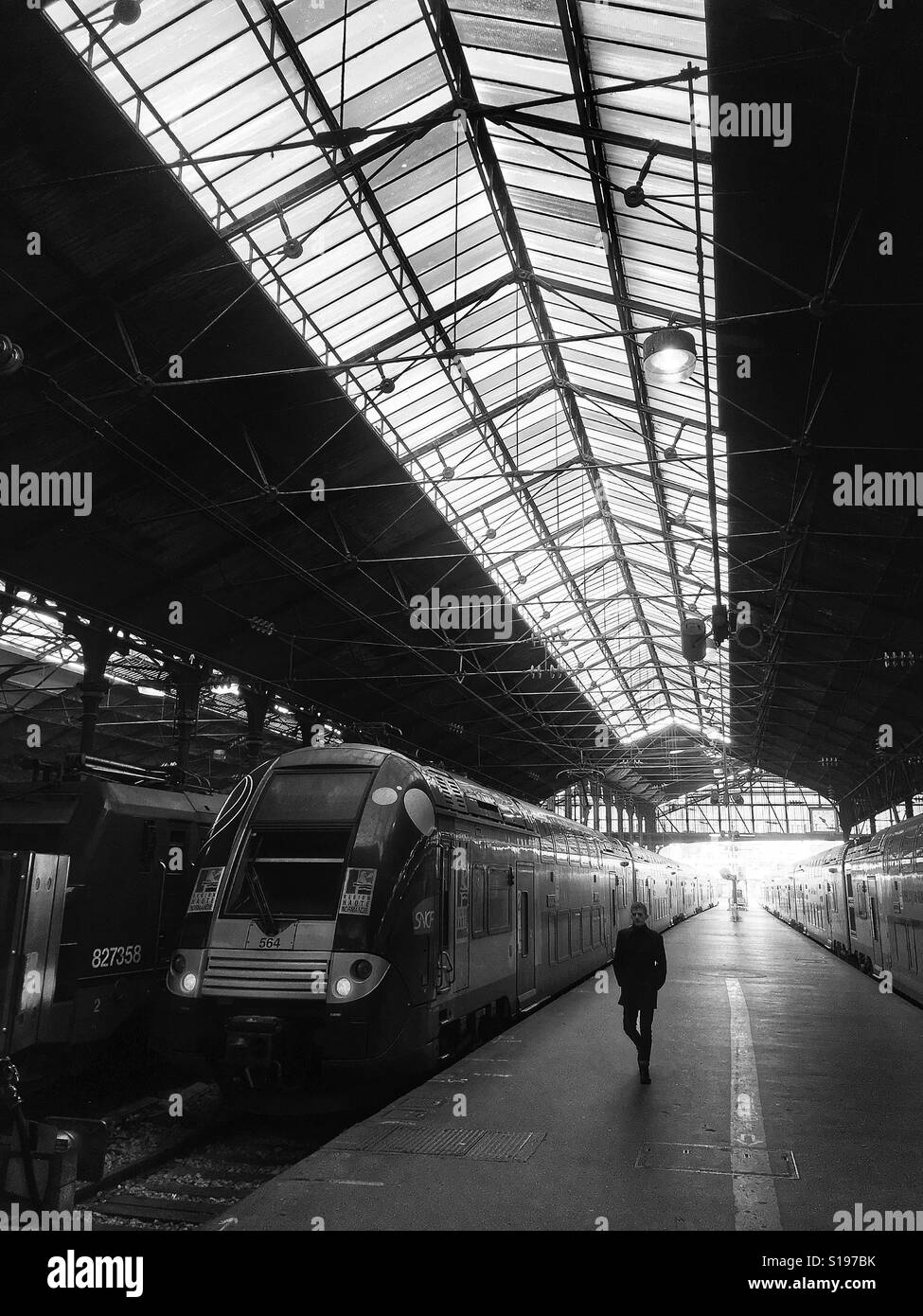 Gare St Lazare Stock Photo