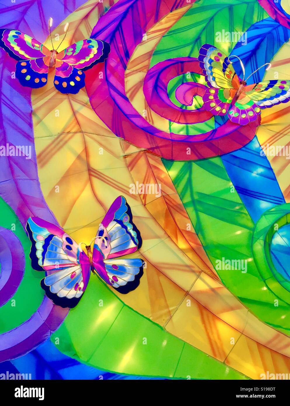 Lanterns of butterflies Stock Photo Alamy