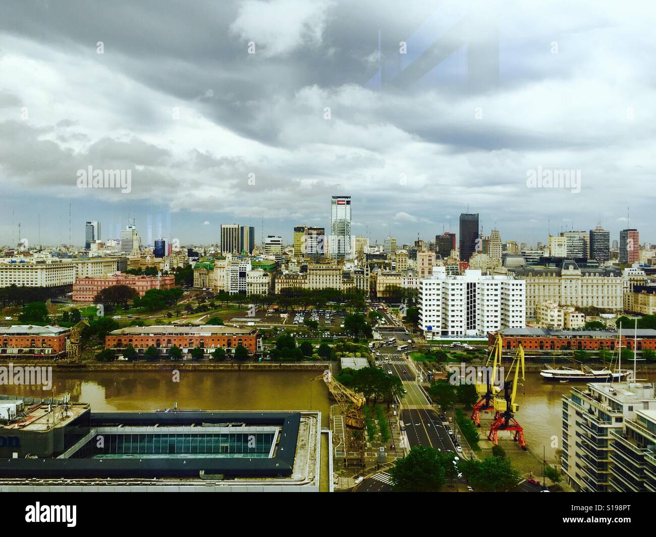 View of Puerto Madero, Buenos Aires, Argentina - Smartphone Captured Stock Image