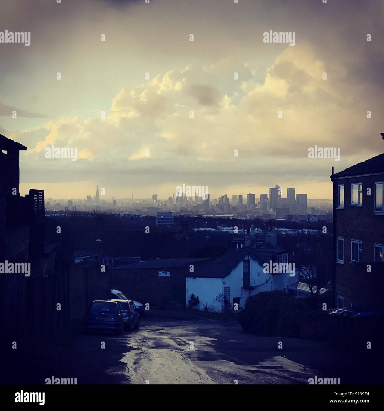 London from Shooters Hill Stock Photo