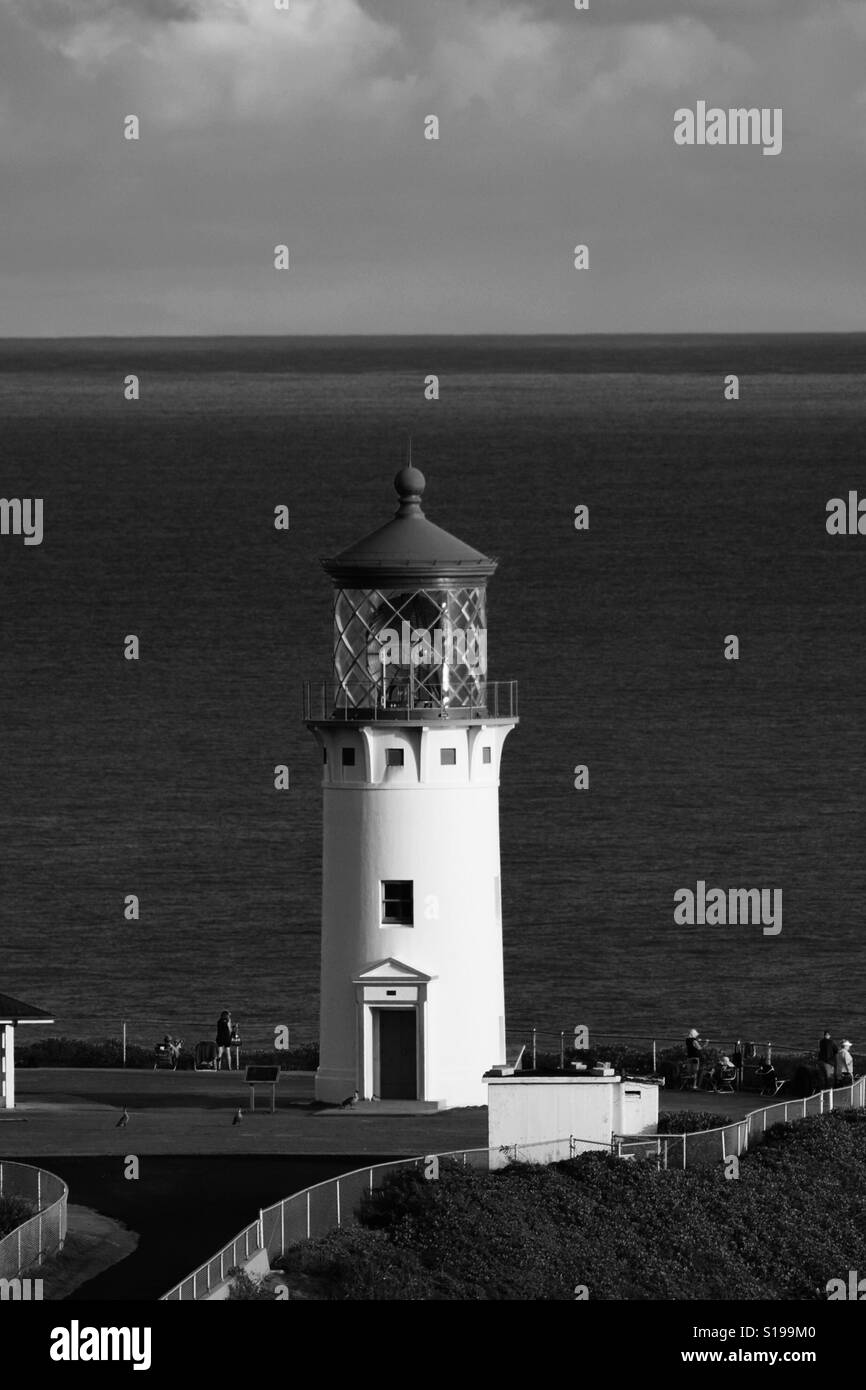 Lighthouse on Kauai - Smartphone Captured Stock Image