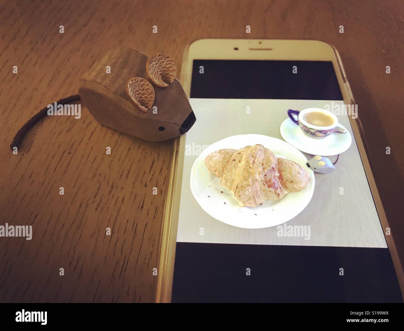 Breakfast time - Smartphone Captured Stock Image