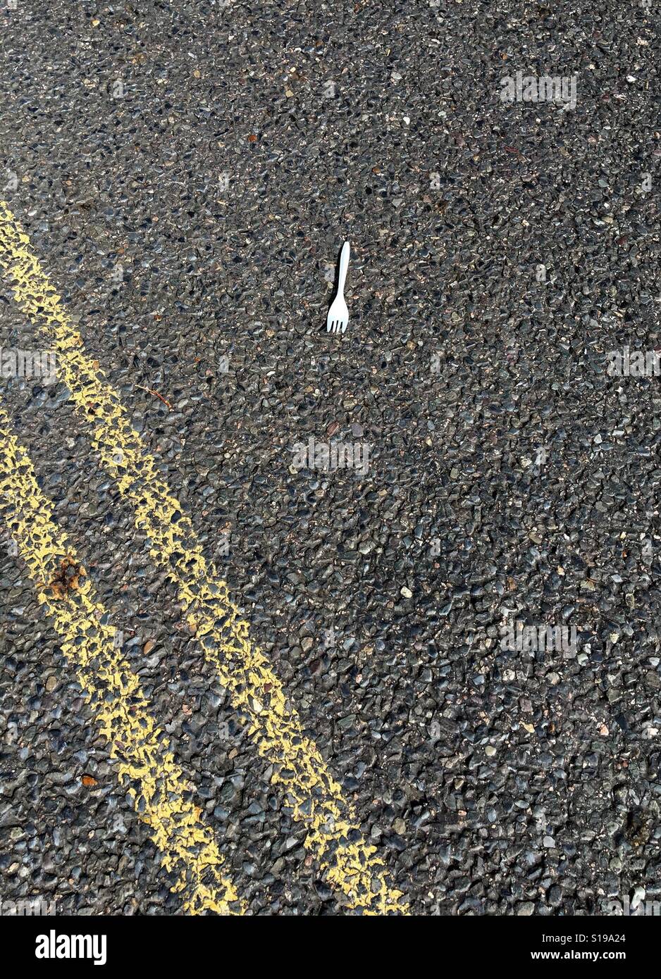 A Fork in the Road Stock Photo